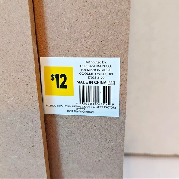 Old East Main Company Freestanding Wood Welcome Sign Pumpkin Flowers Leaves Bead - Picture 16 of 16